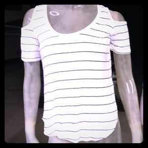 Cold shoulder tee shirt